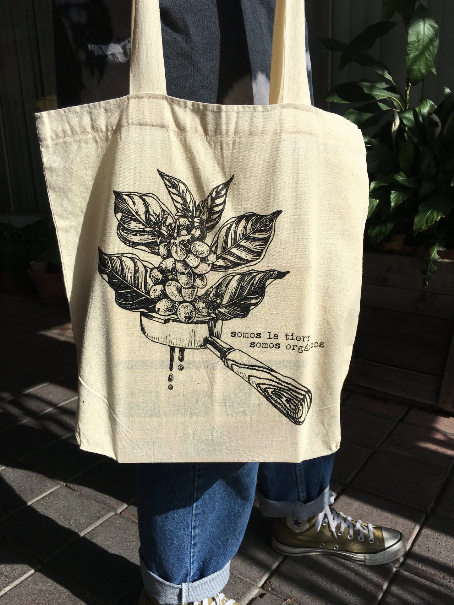 BOLSA DE MANTA MODELO PORTAFILTRO CAFÉ