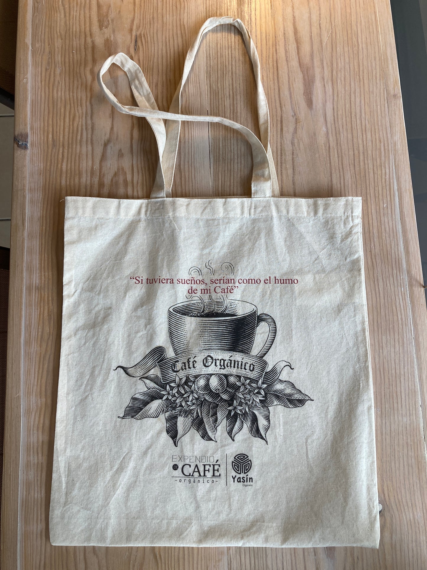 BOLSA DE MANTA MODELO TAZA DE CAFÉ