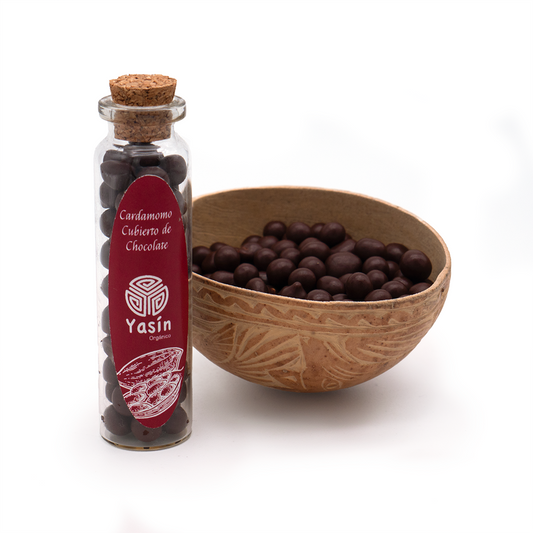 GRANO DE CARDAMOMO CUBIERTO DE CHOCOLATE 45 GR